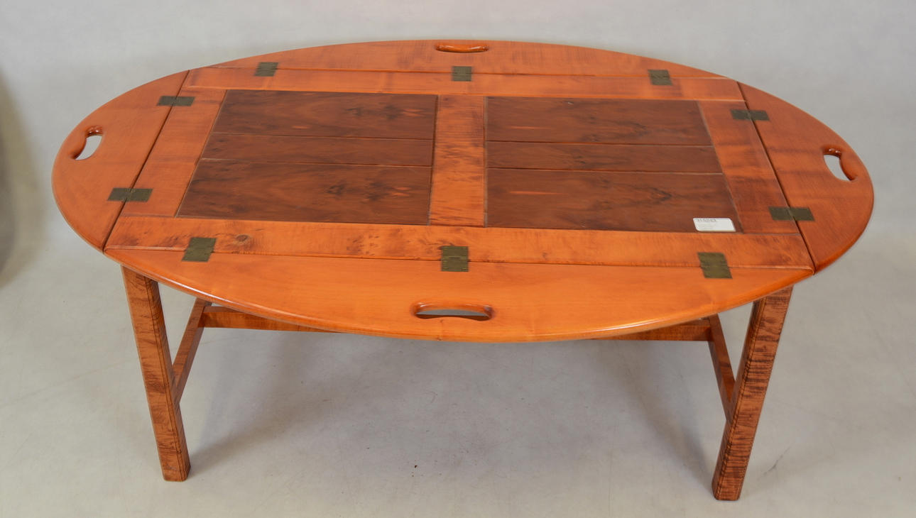 SOFFBORD, s k "Butlers tray", engelsk stil, 1900-tal.