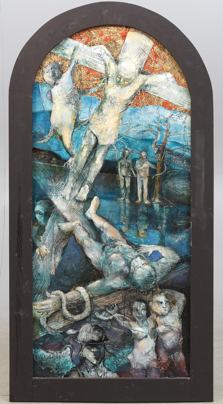 FARKAS MIHÁLY. Composition, signed.