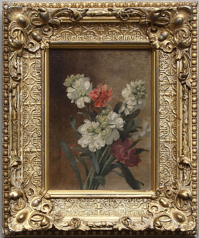 JULES ALEXANDRE GAMBA DE PREYDOUR(1846). FRANKRIKE. Olja på duk, signerad och daterad 88.