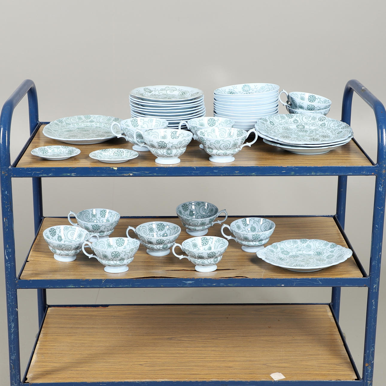 19THC RIDGWAY 'HELICAL' TEA SERVICE.