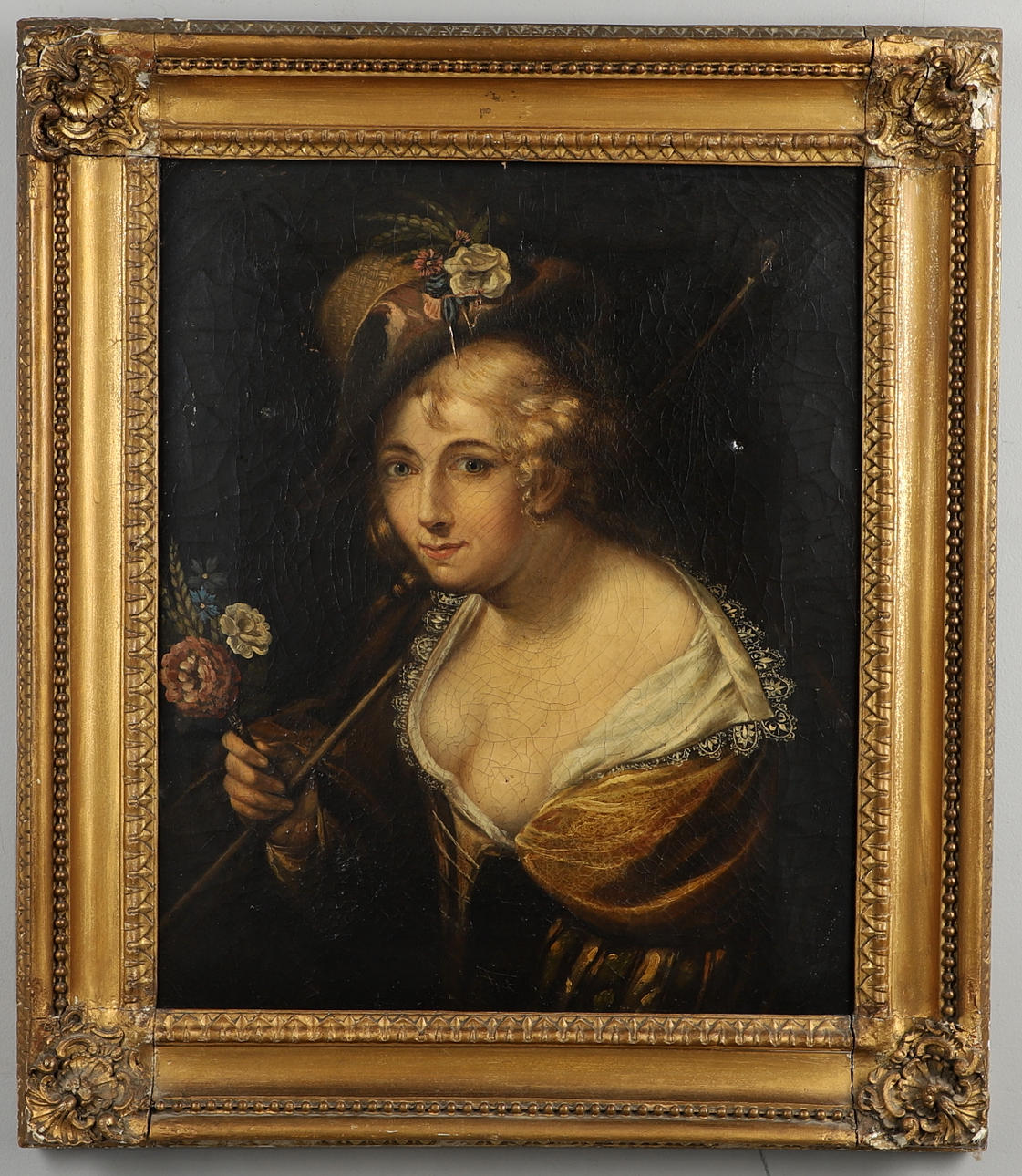 IN THE MANNER OF PAULUS MOREELSE (1571-1638). A SHEPHERDESS.