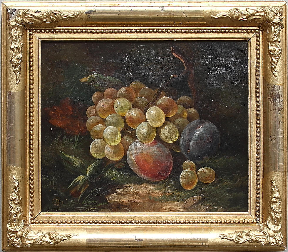 OIDENTIFIERAD KONSTNÄR. Olja på duk, monogramsignerad JS och daterad 1872.