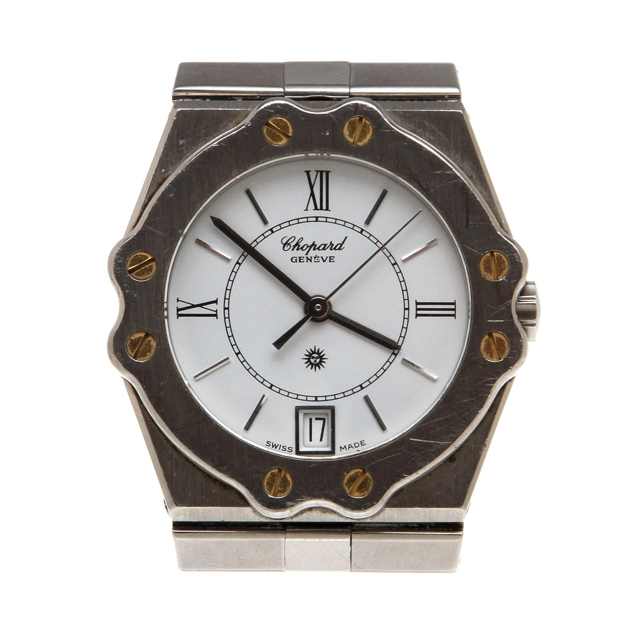 ARMBANDSUR, Chopard, "St Moritz", Stål samt guld.
