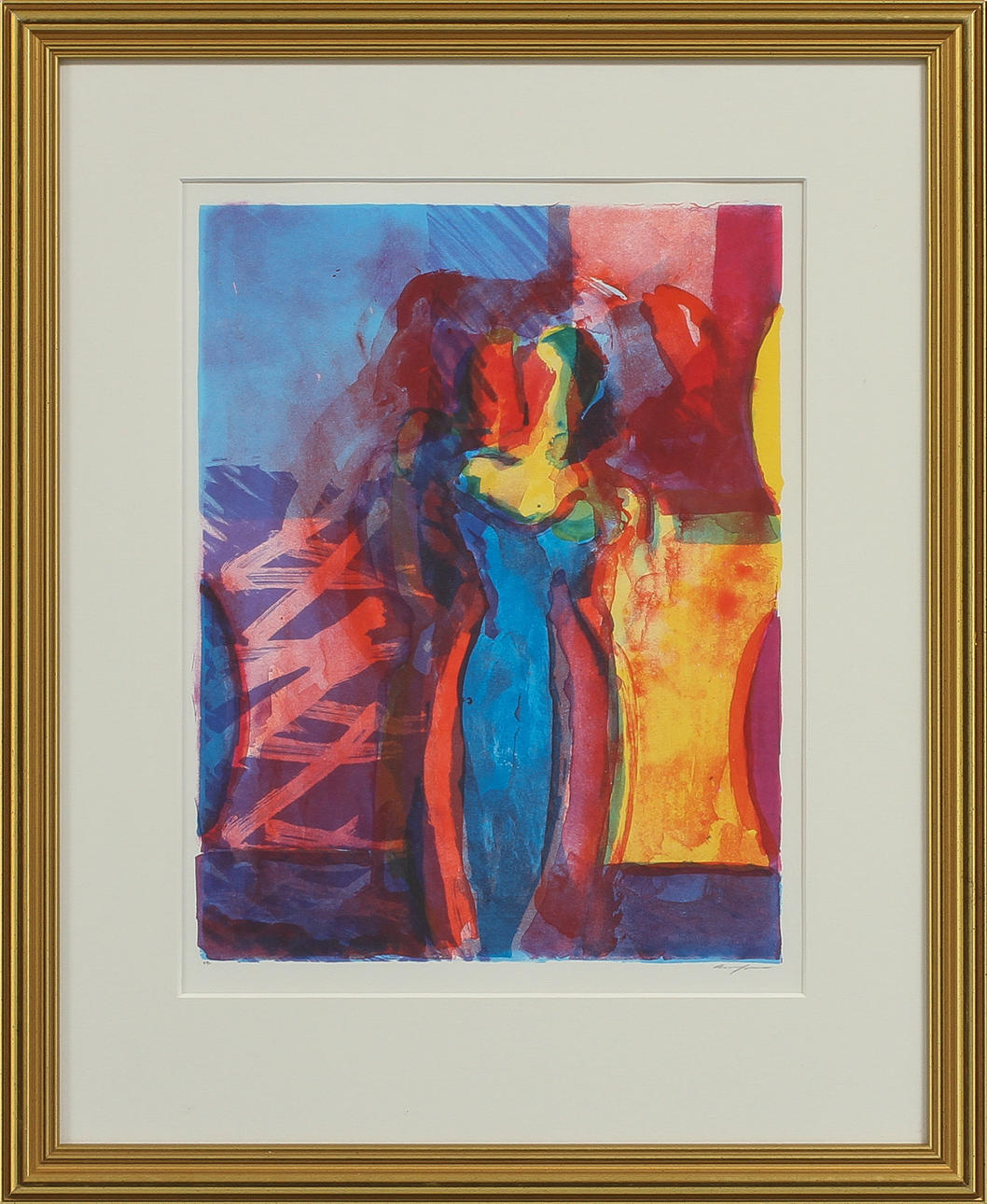 ELISABETH JANSSON. färglitografi, Signerad EA.