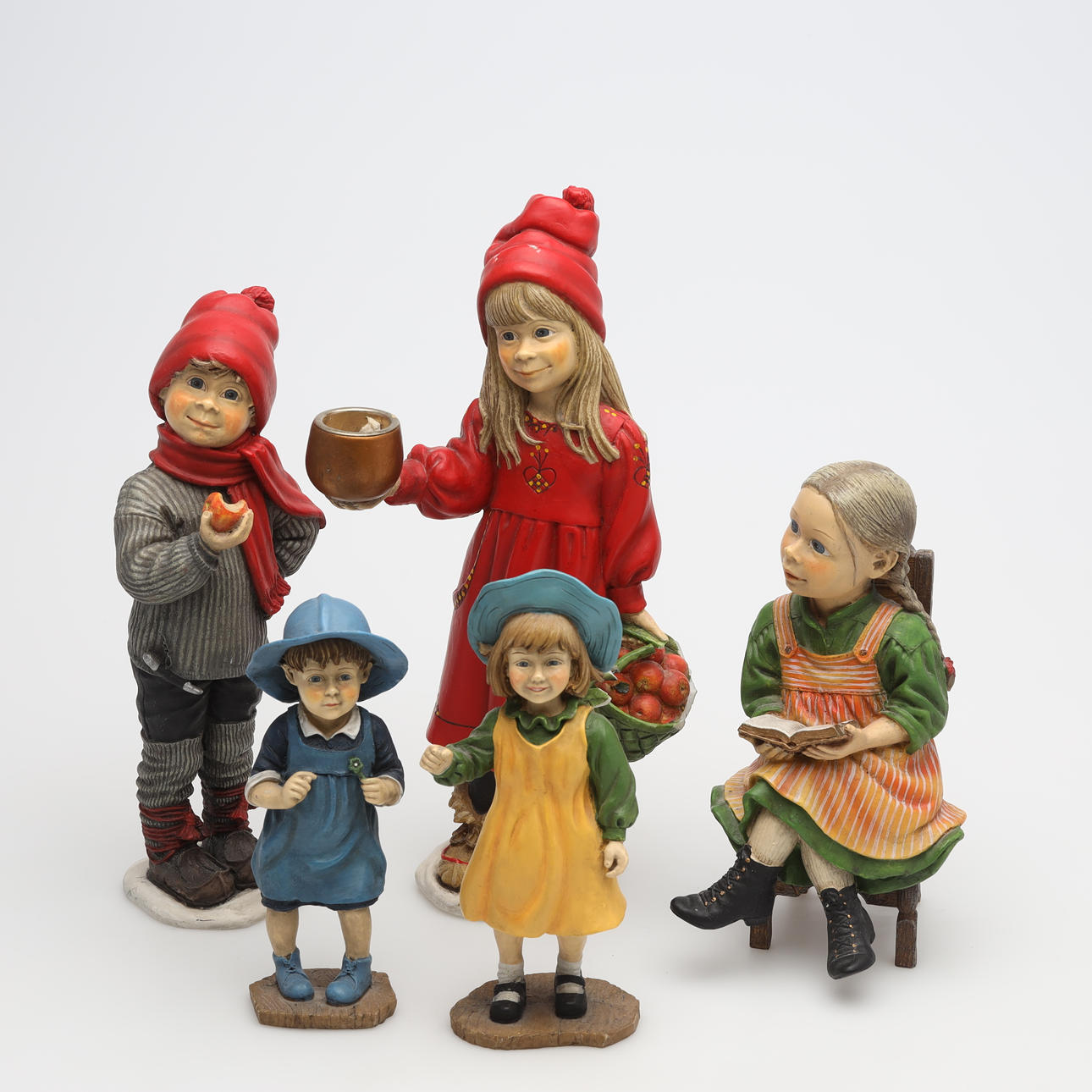 FIGURINER, 5 delar, Candy design, Norge, Konstmassa.