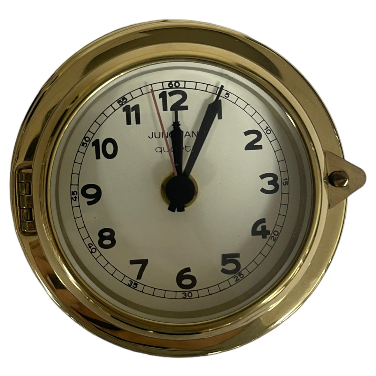 A JUNGHANS QUARTZ SHIP CLOCK.