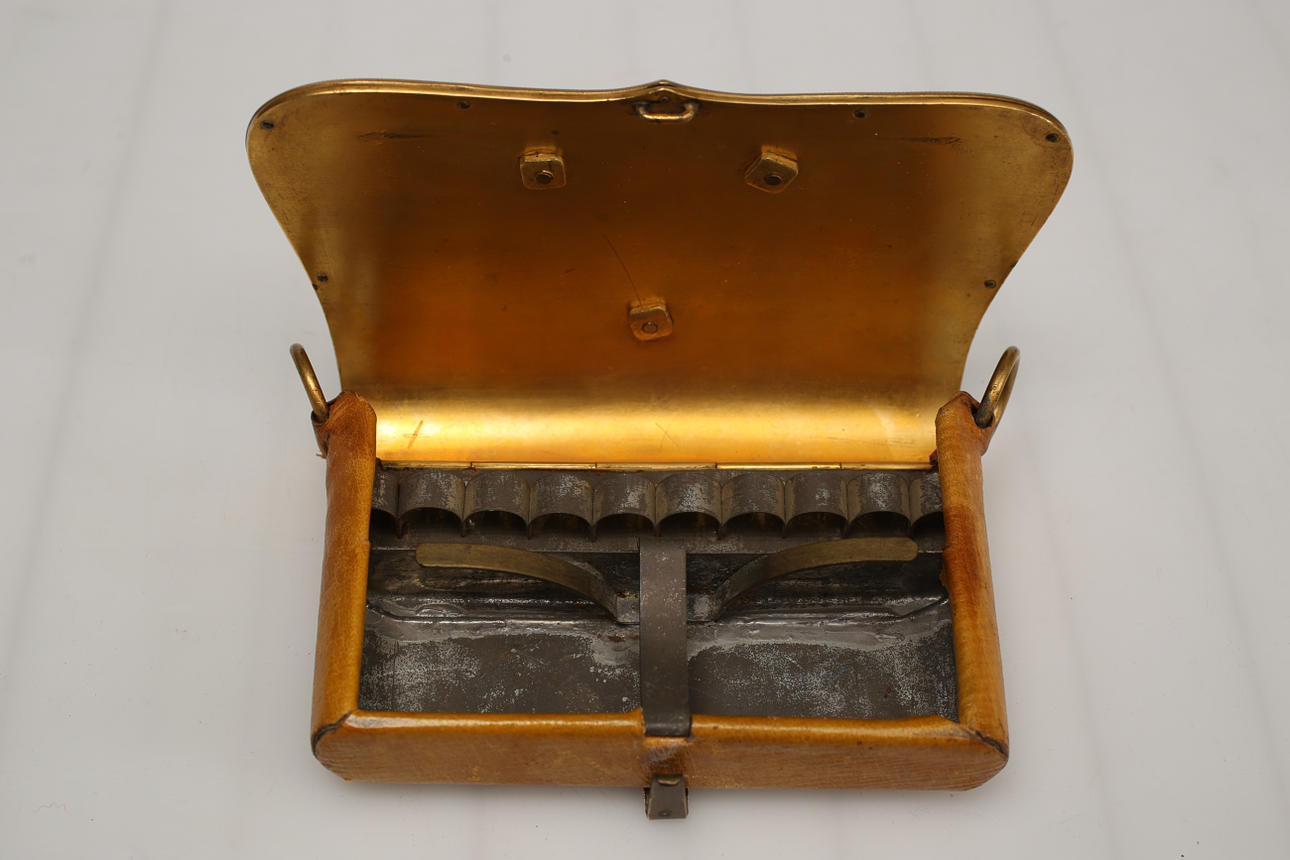 CARTOUCHE BOX, Wende artillery (A3), M/1815-1859, for officers. Weapons ...