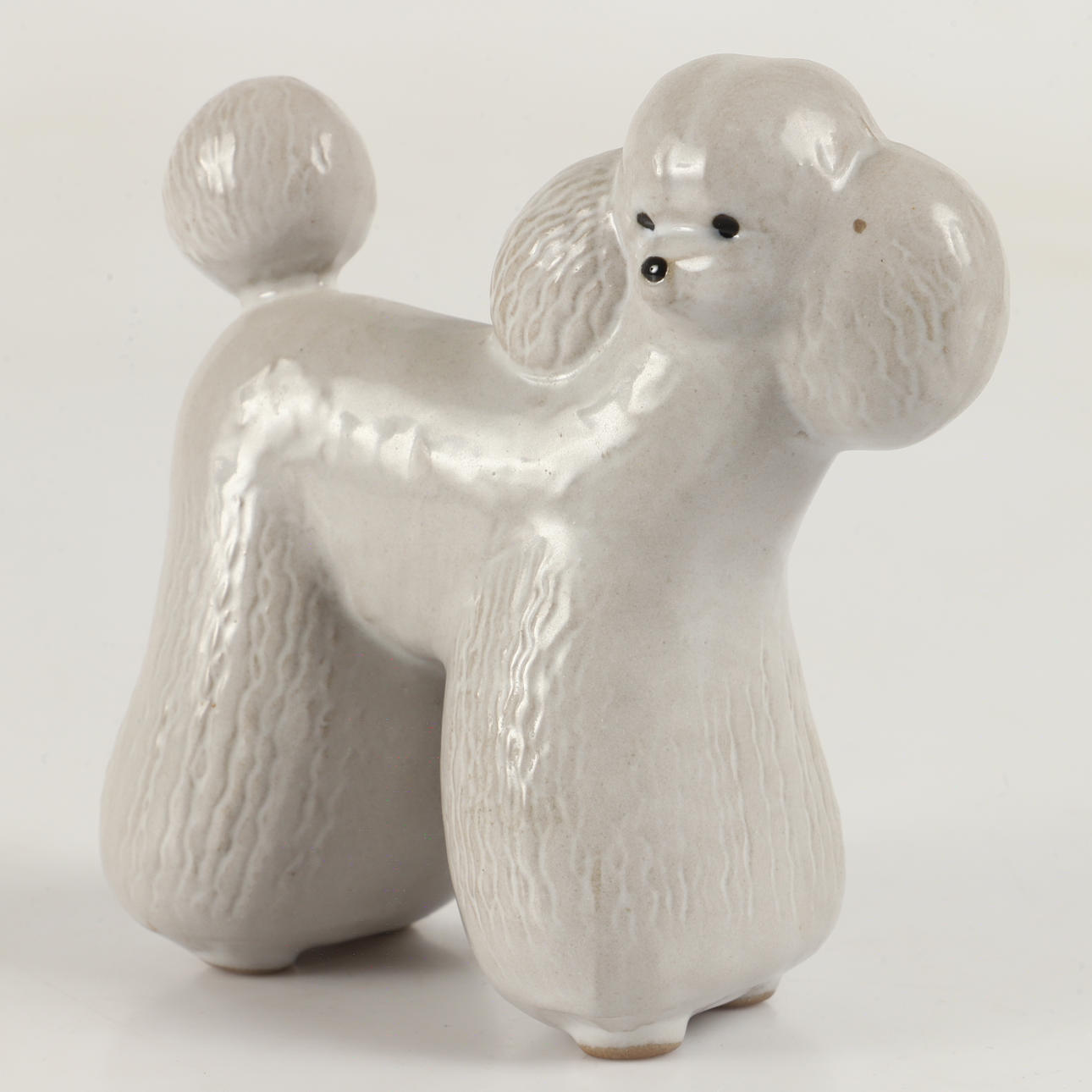 LISA LARSON. Figurine, poodle, stoneware, from the series VOV for