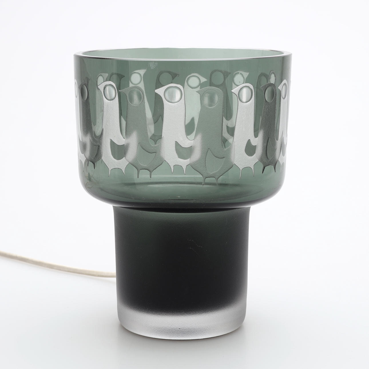 OWE SANDEBERG. Tischlampe, Glas, Kosta.