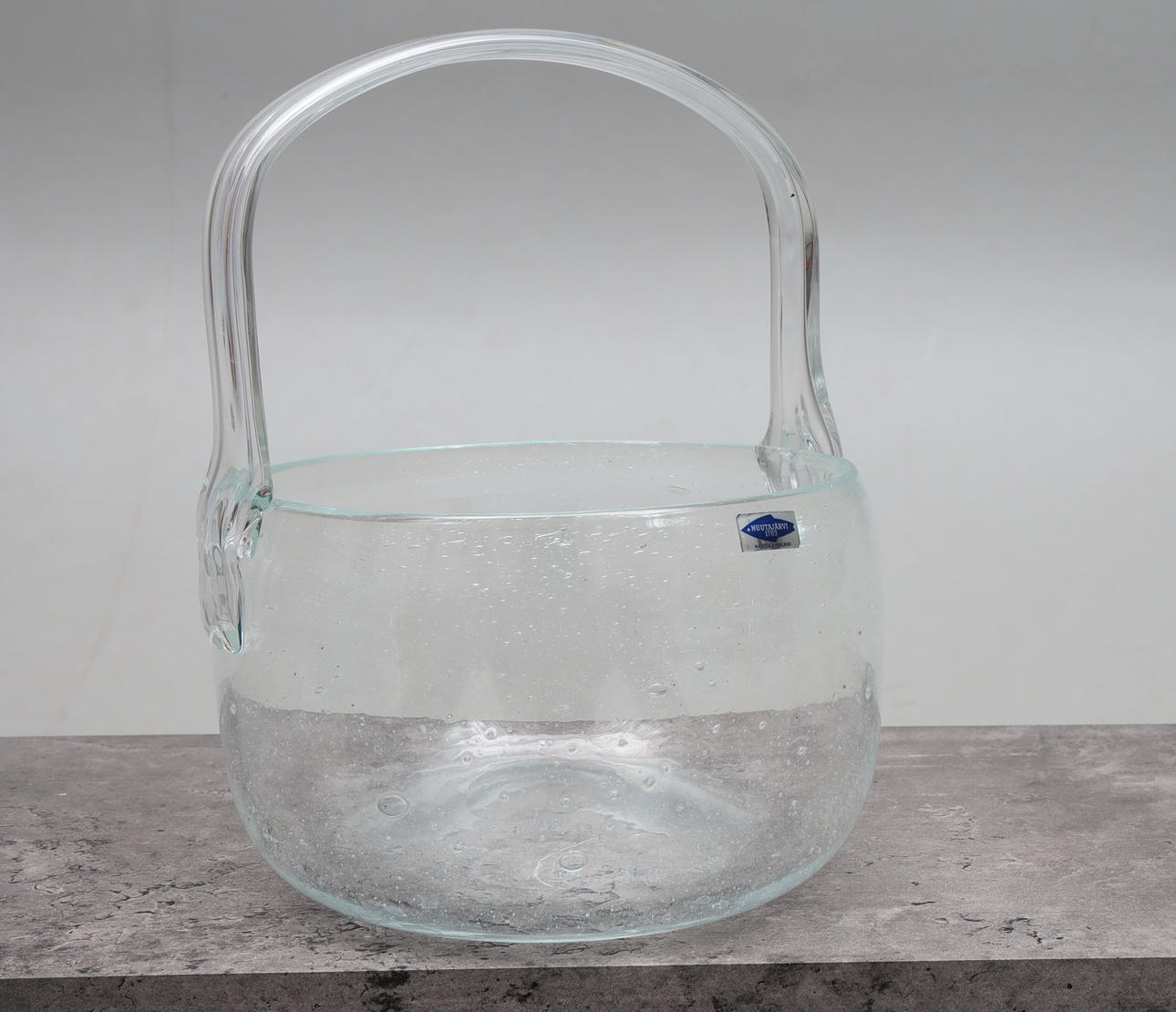 KAJ FRANCK. A glass ice bucket, “Sargasso” for Nuutajärvi, Finland
