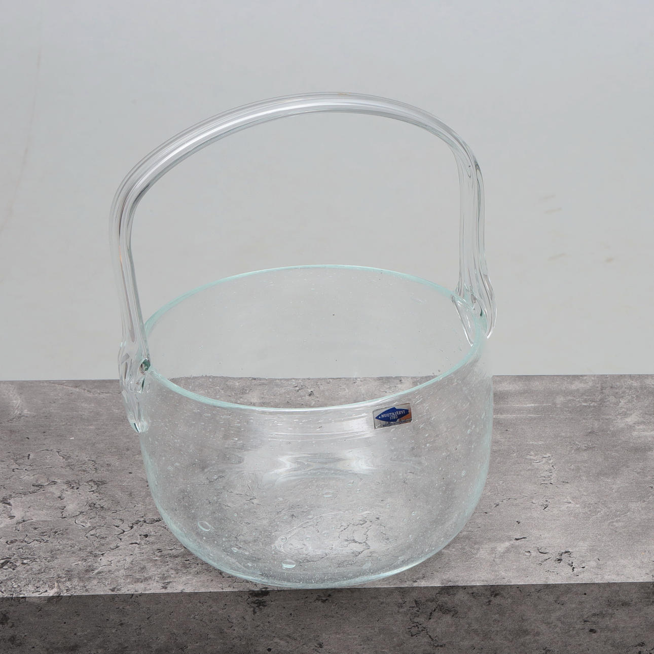 KAJ FRANCK. A glass ice bucket, “Sargasso” for Nuutajärvi, Finland