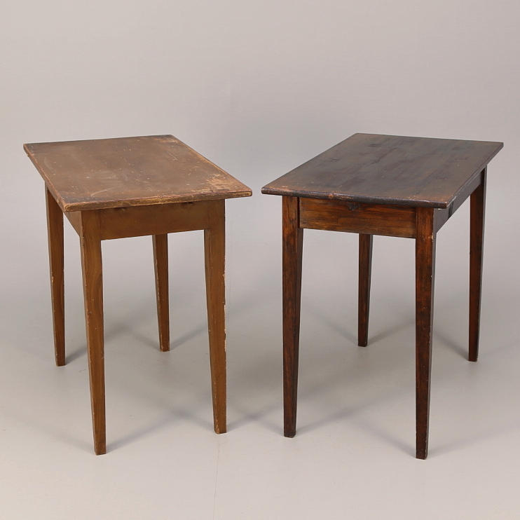 FÖNSTERBORD 2 st, furu, tidigt 1900-tal.