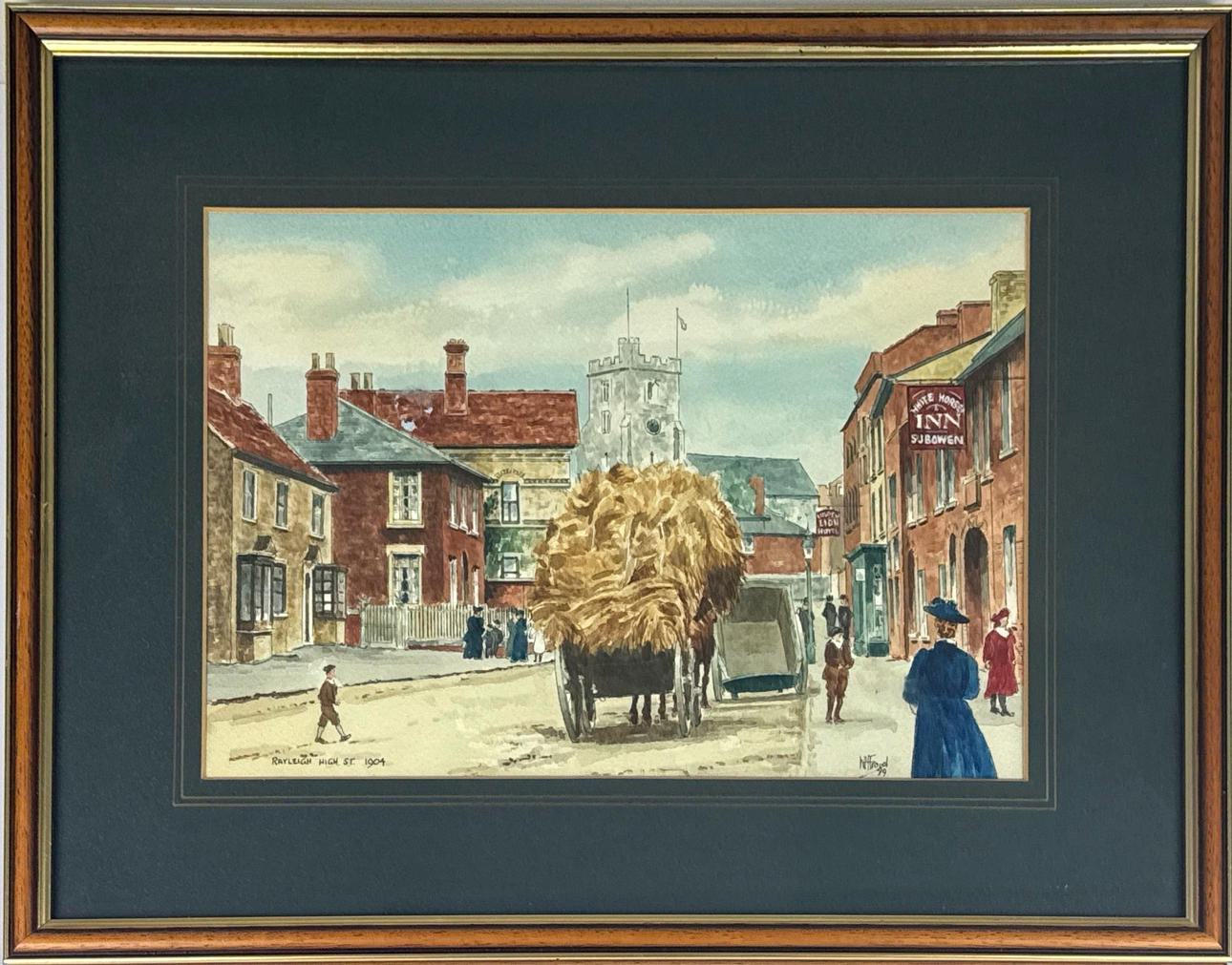 RAYLEIGH HIGH STREET WATERCOLOUR.