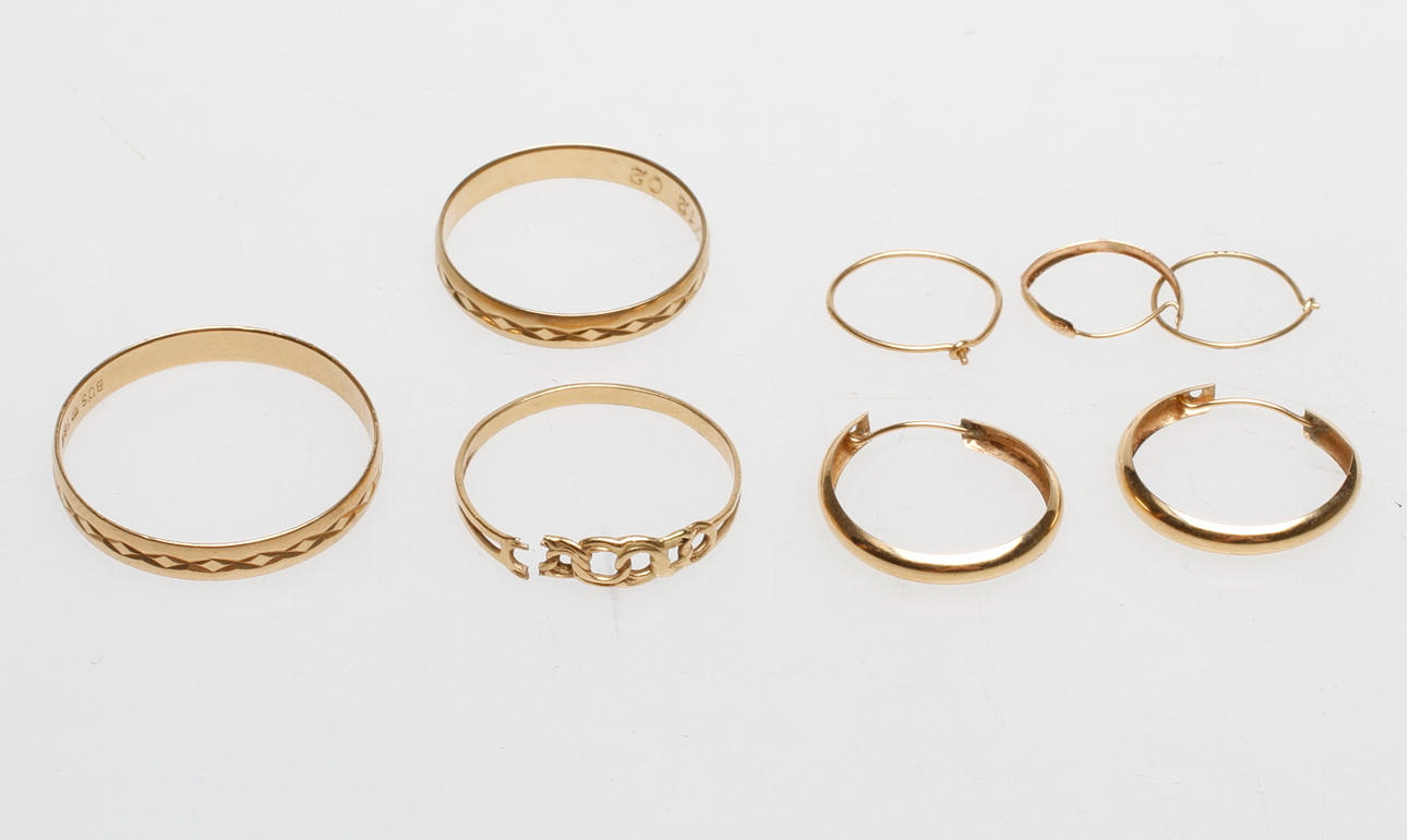 SKROTGULD, 18k guld, vikt 6,2 gr.