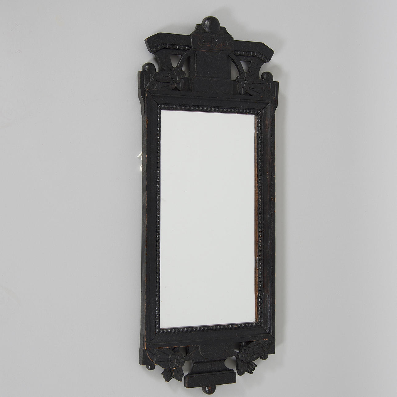 SPEGEL, svartmålad, jugend.