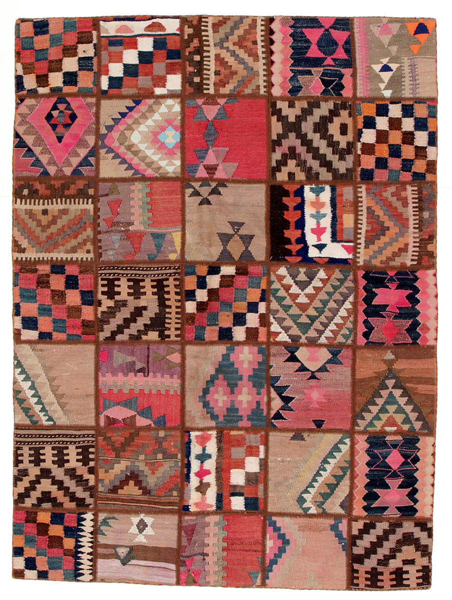 PATCHWORK KELIM, Persien, 205 x 150 cm.