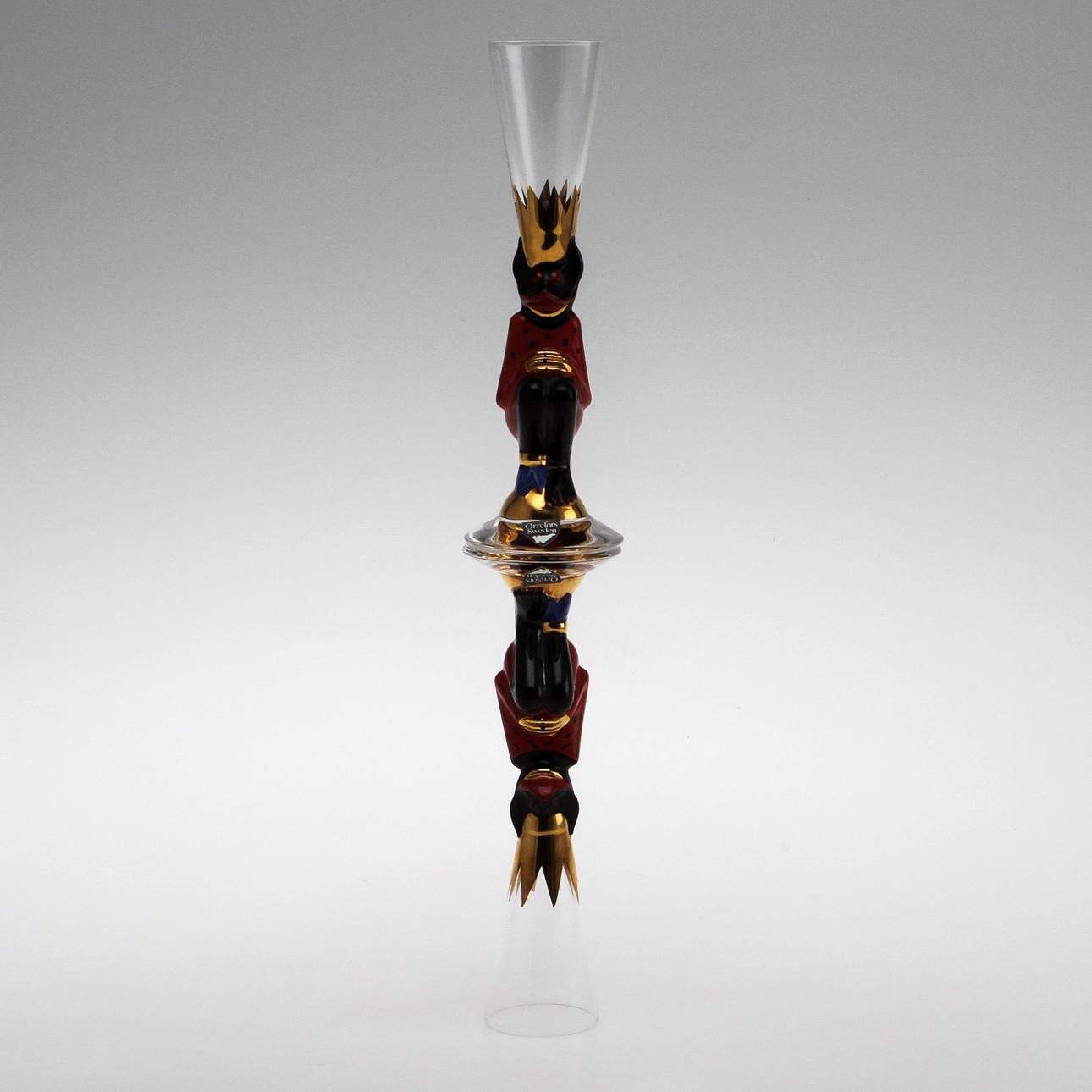 SNAPSGLAS, 2 st, Nobelservisen, Gunnar Cyrén, Orrefors.