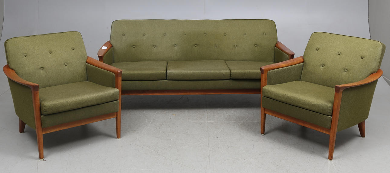 SOFFGRUPP, 3 delar, Bröderna Andersson, 1960-tal.