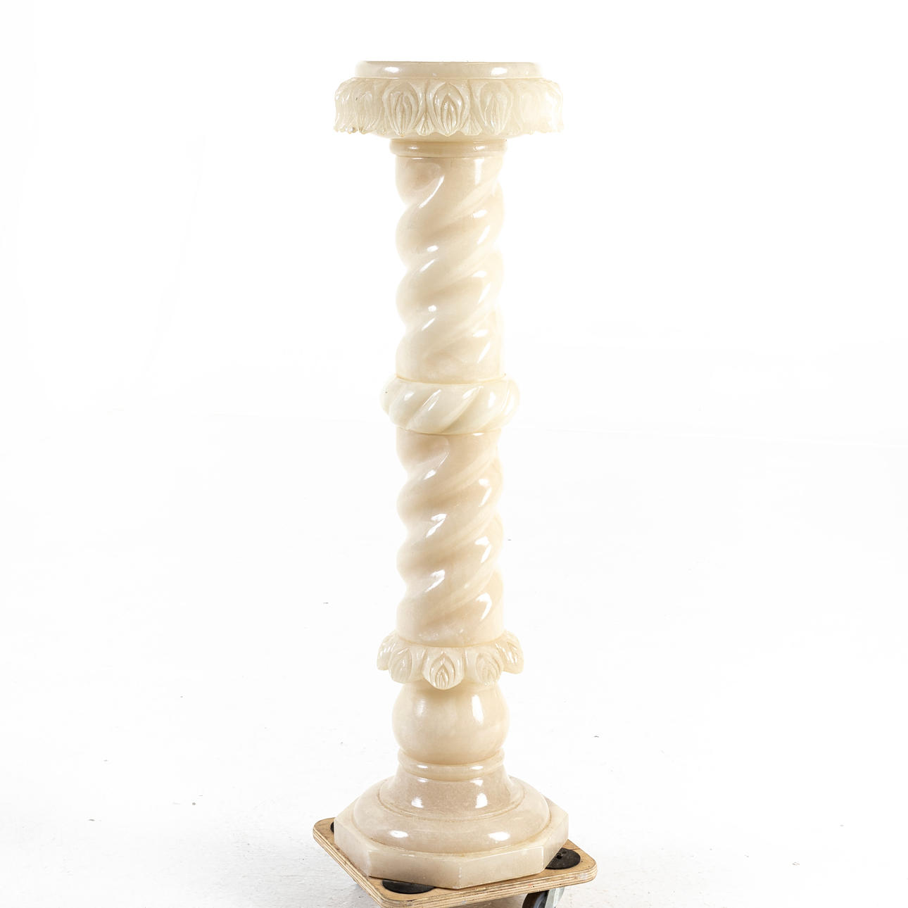 PIEDESTAL, Alabaster.