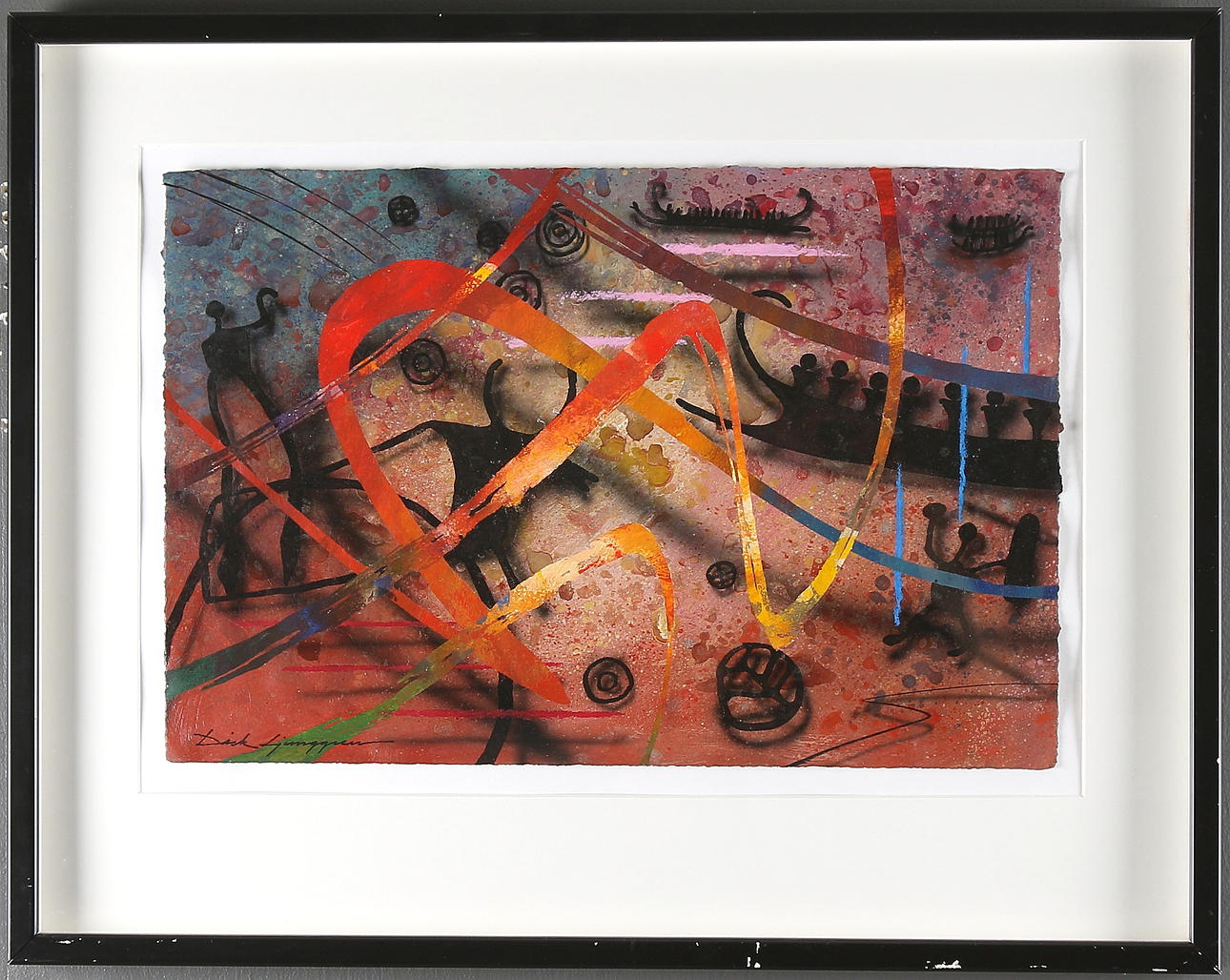 DICK LJUNGGREN. Gouache, signerad.