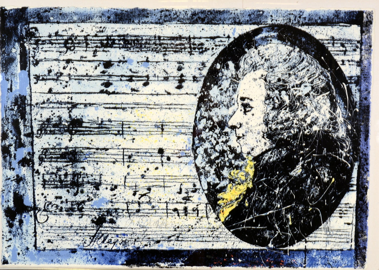 MICHAEL QVARSEBO. Färgserigrafi.