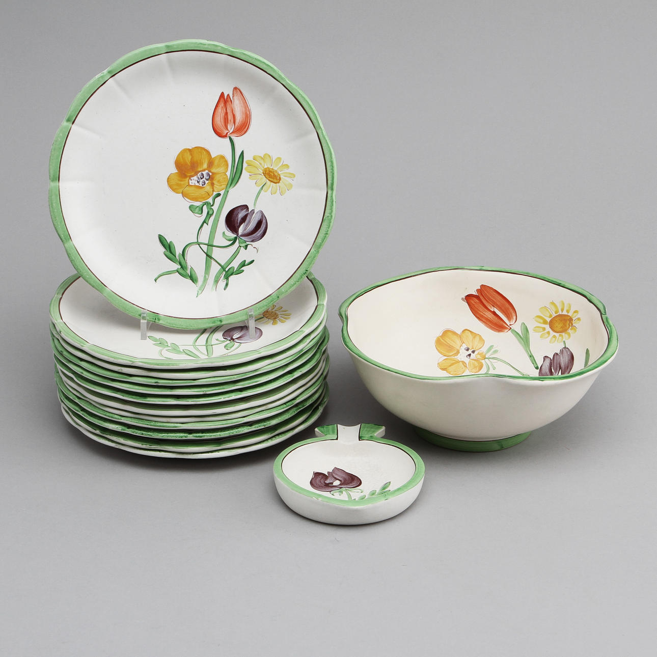 KERAMIK, 14 delar, "Juni", Gustavsberg.