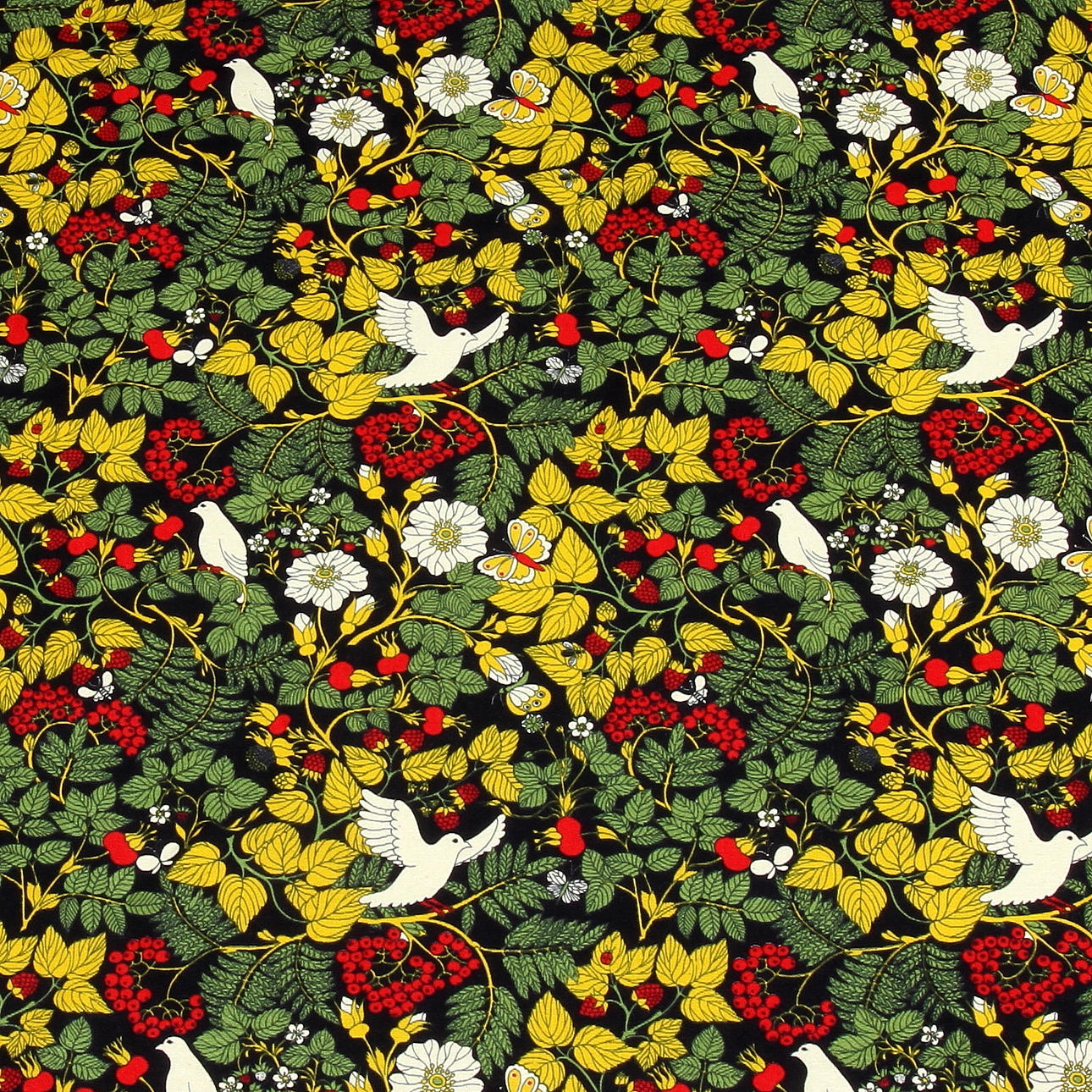 TYG, mönstrad tryckt dekor, ca 3 meter.