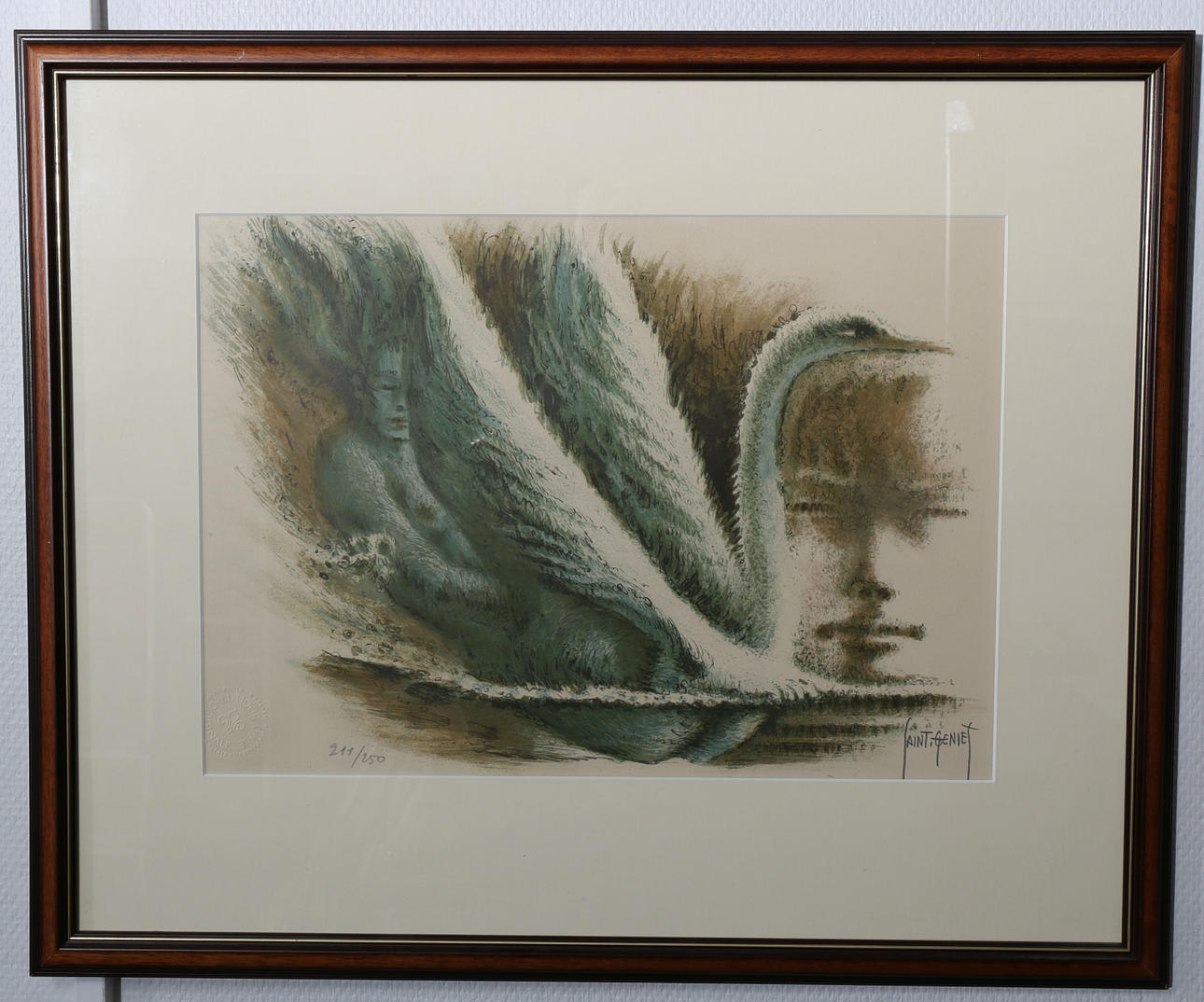 FRANCIS DE LASSUS SAINT-GENIES. Litografi, numrerad 211/250, signerad Saint-Genies.