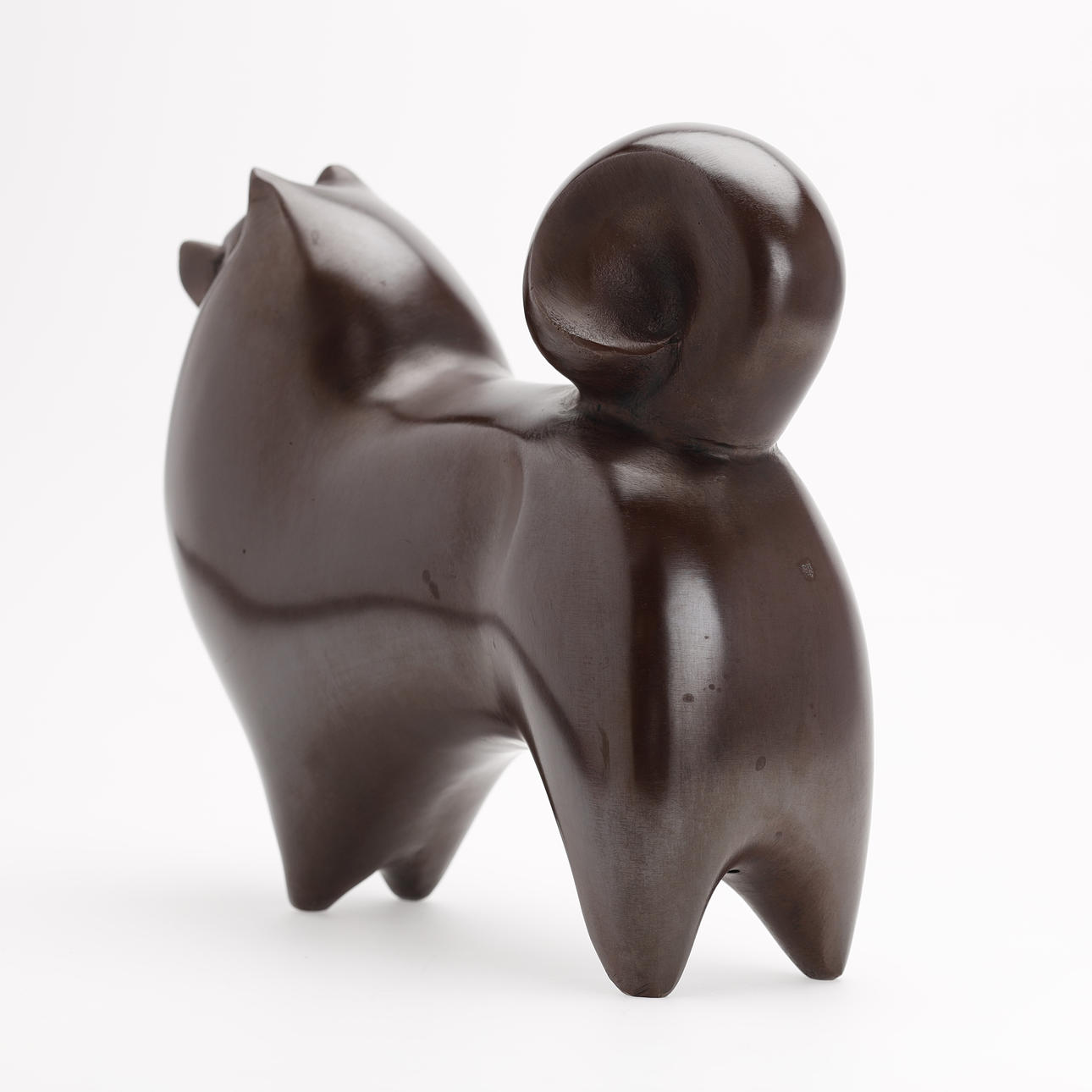 SAEGUSA SOTARO. Bronze sculpture of a dog, weight: 2.1 kg, Japan