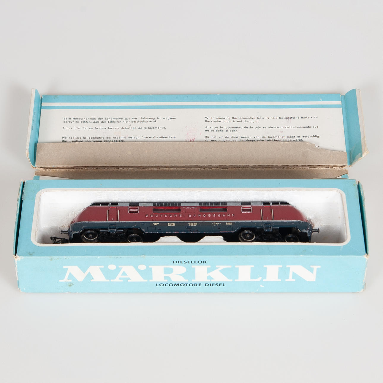 MÄRKLIN, diesellok, 3021, med originalkartong.