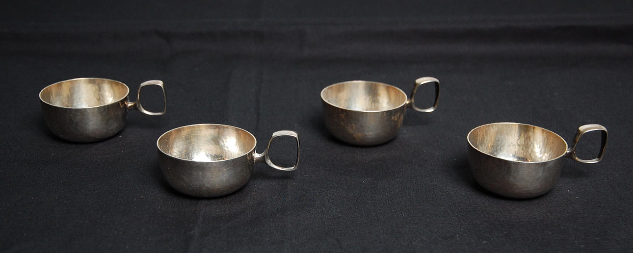 PUNSCHBÄGARE, 4 st silver, Eric Löfman MGAB 172 g.