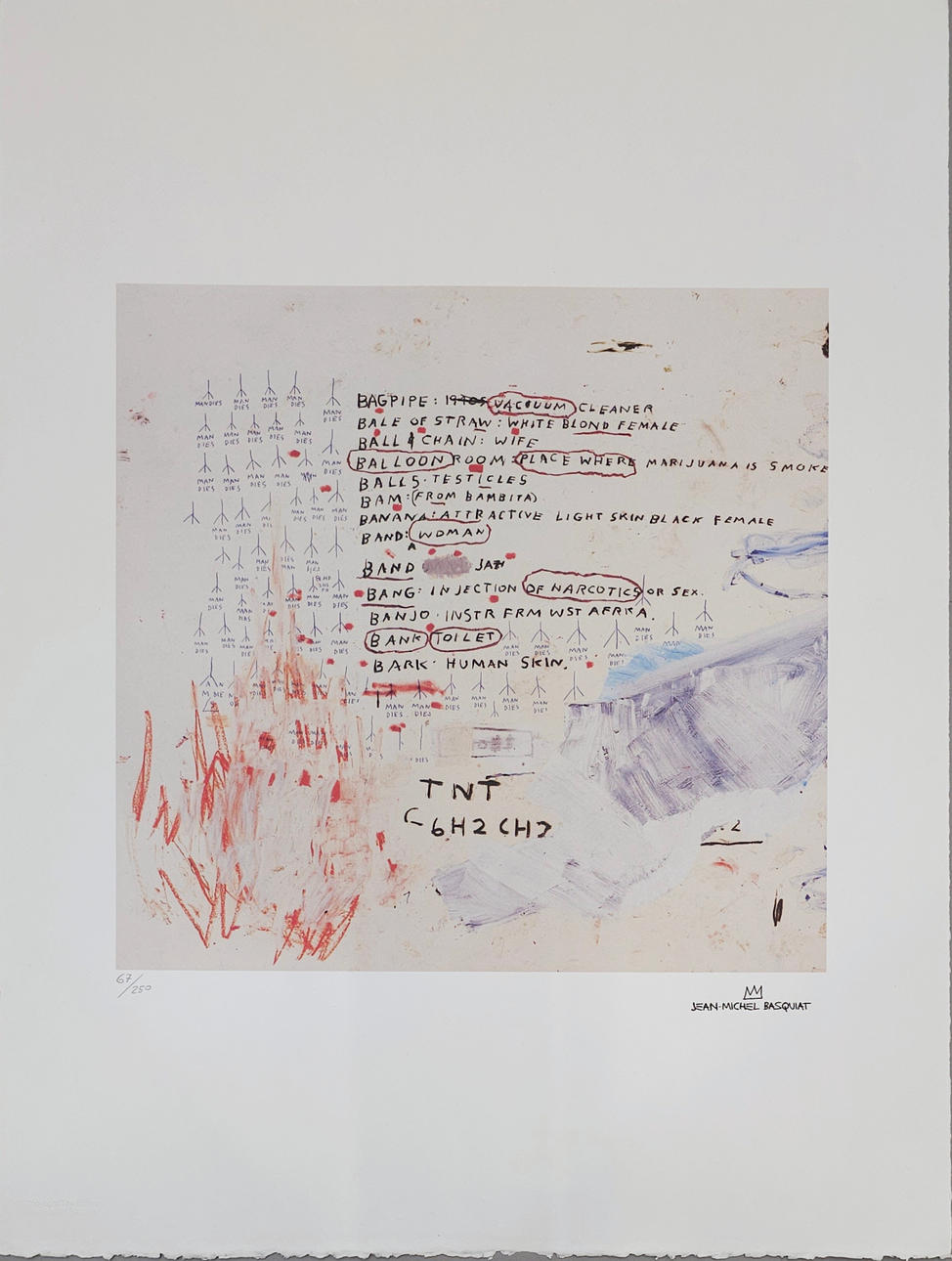 JEAN-MICHEL BASQUIAT. EFTER. TNT, 67/250.