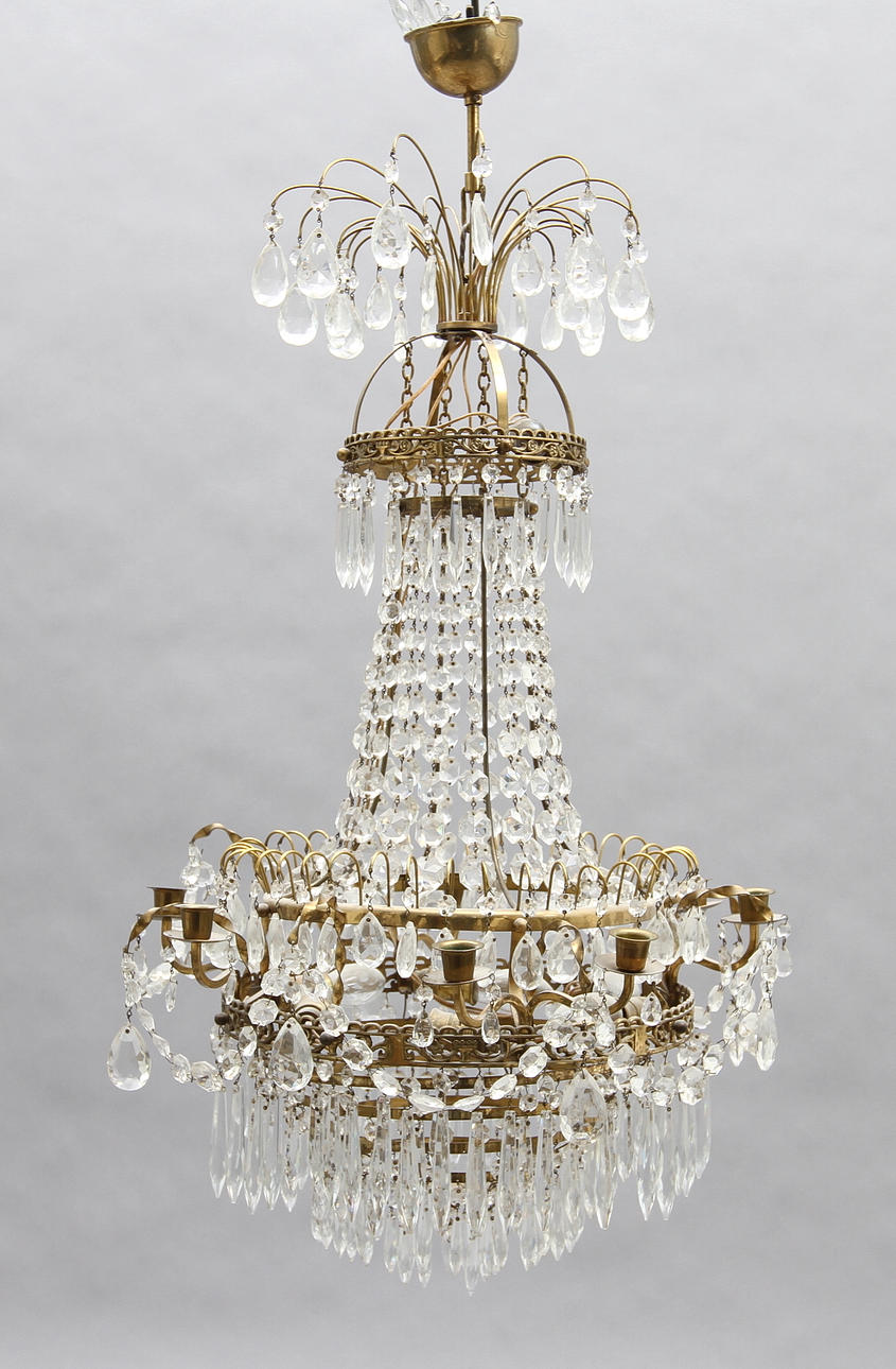 LJUSKRONA, 1900-tal, höjd 75 cm.