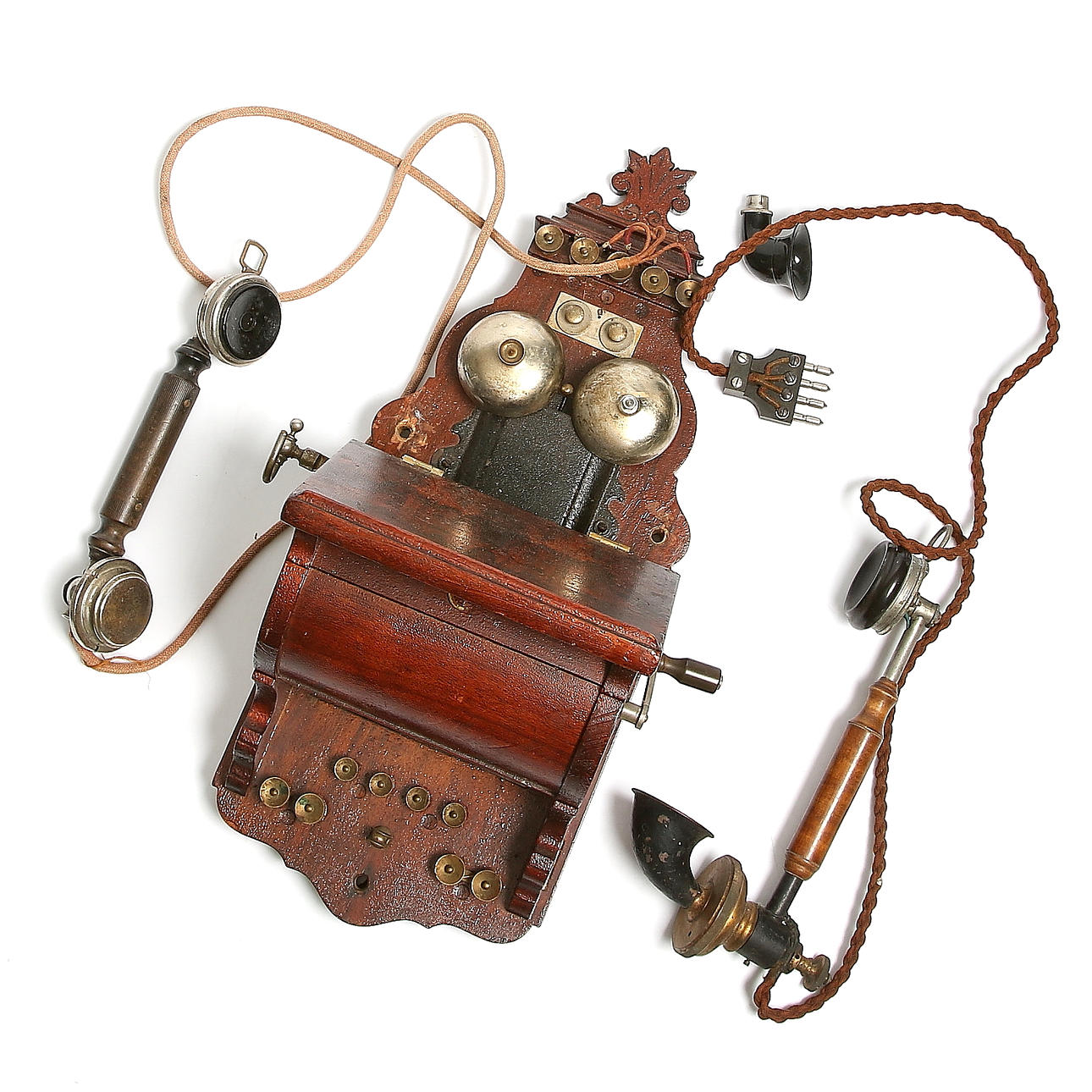 VÄGGTELEFON samt TILLBEHÖR, LM Ericsson & Co, 1900-talets början.