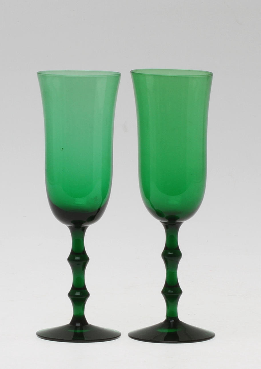 VINGLAS, 11 st, "Salut", Simon Gate, Orrefors, 1900-tal.