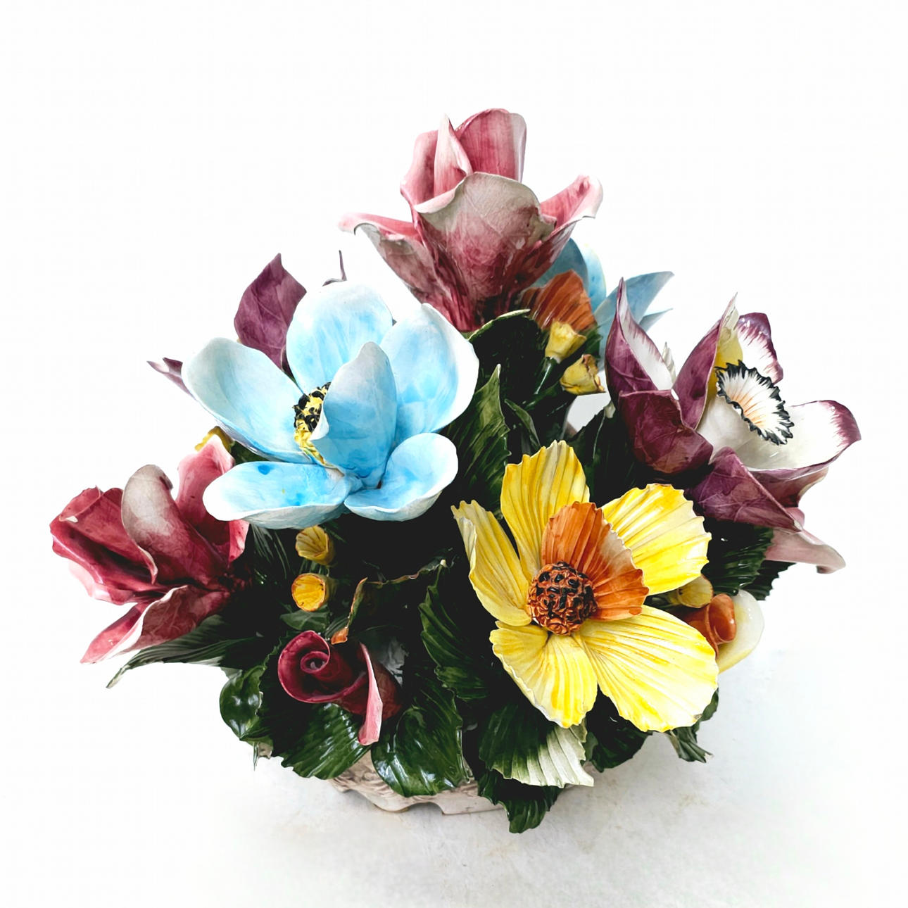 CAPODIMONTE PORSLIN BLOMMECENTER.