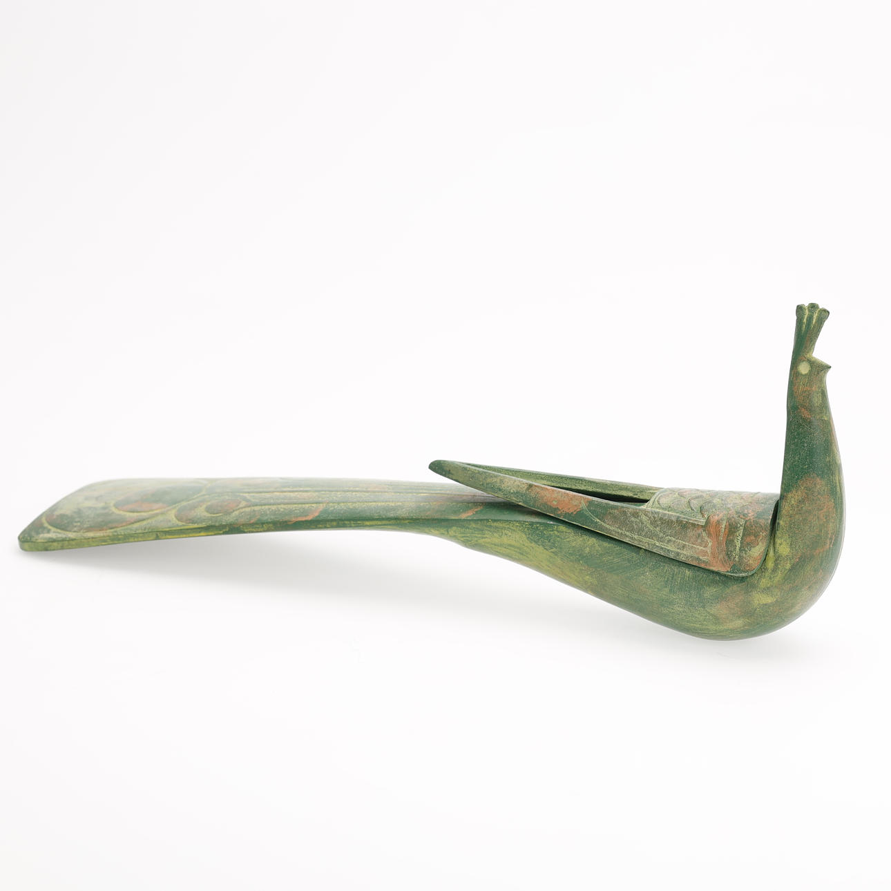SAEGUSA SOTARO. Bronze sculpture, peacock, Japan. Asiatica - Auctionet