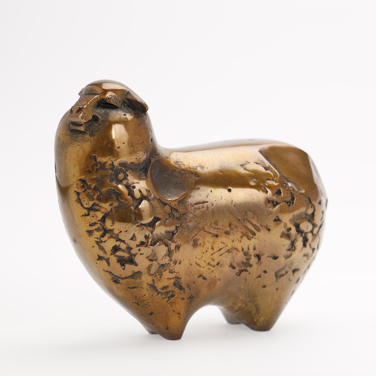 SAEGUSA SOTARO. Bronze sculpture, sheep, Japan. Asiatica - Auctionet