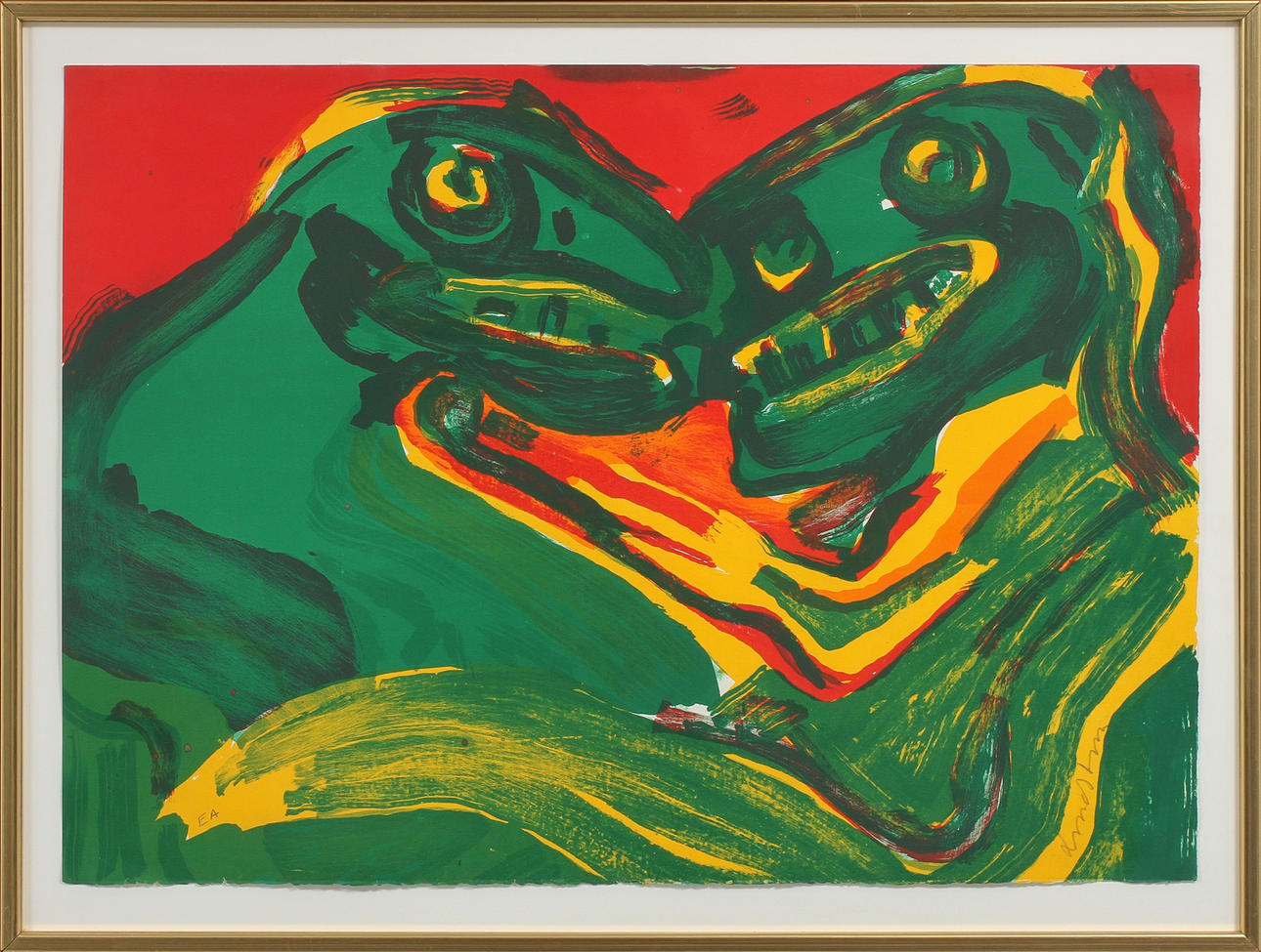 BENGT LINDSTRÖM. Färglitografi, signerad EA.