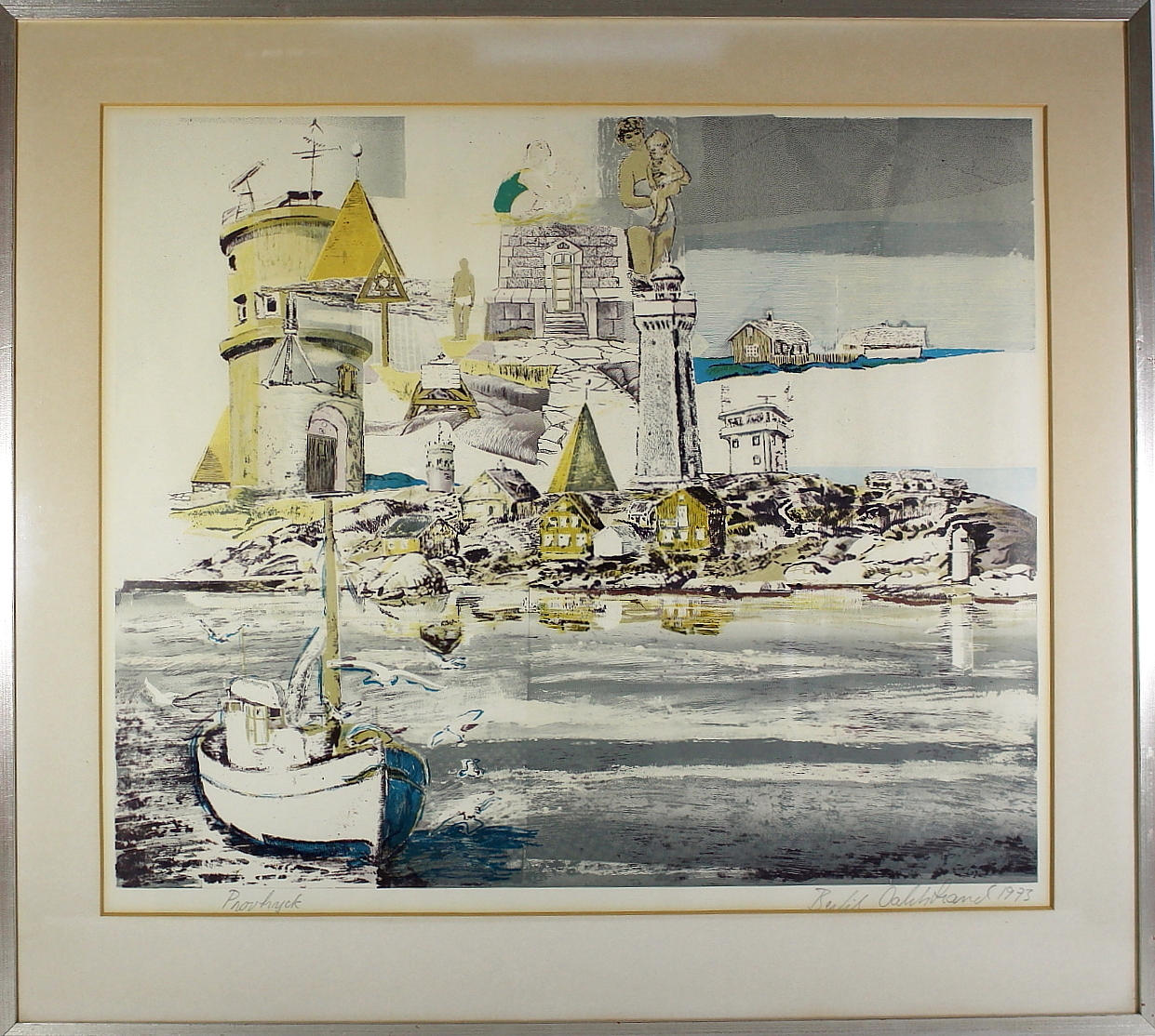 BERTIL DAHLSTRAND. provtryck, signerad daterad 1973.