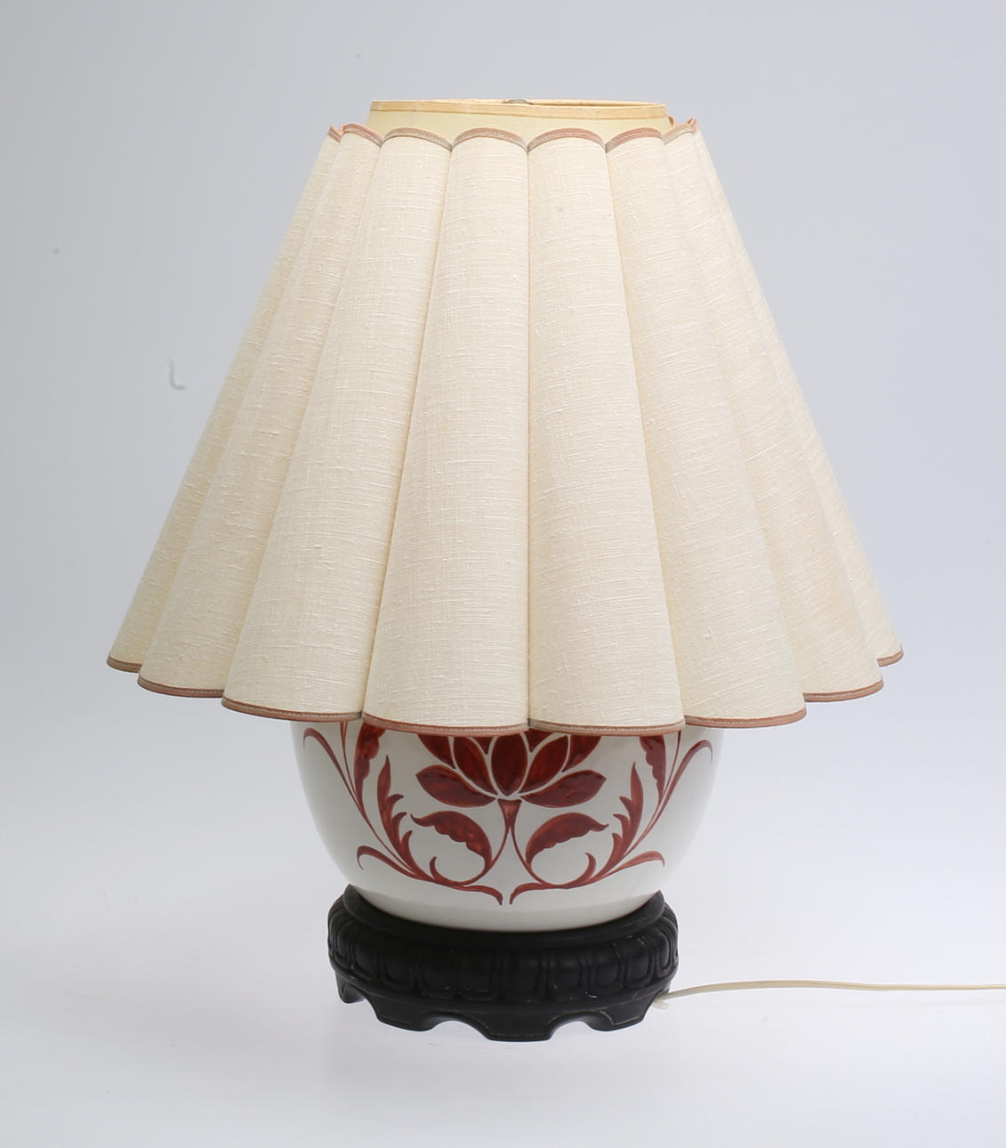 BORDSLAMPA, keramik, Nordiska Kompaniet, Italien, 1950-tal.