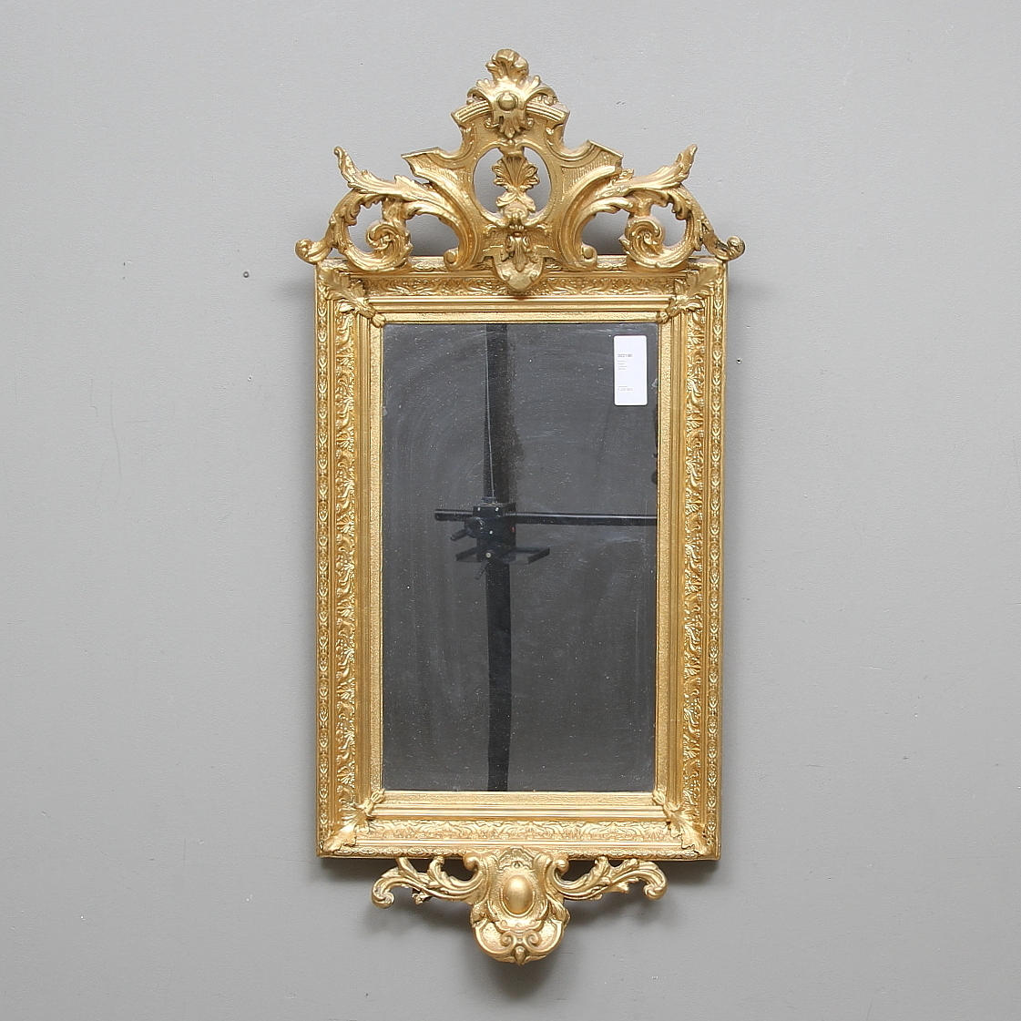 SPEGEL, förgylld, oscariansk, 1800-tal.