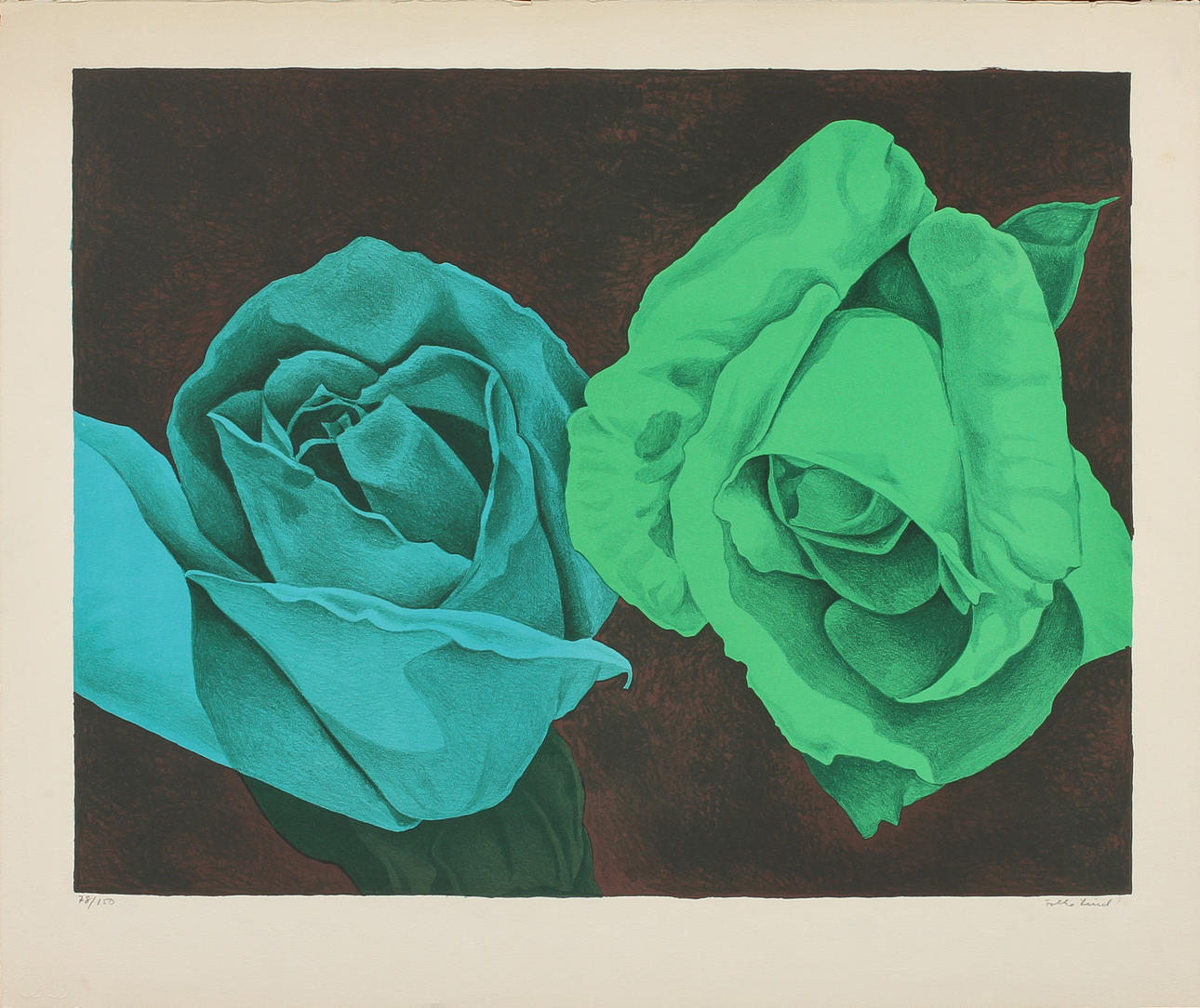 FOLKE LIND. Litografi, sign o numr 78/150.