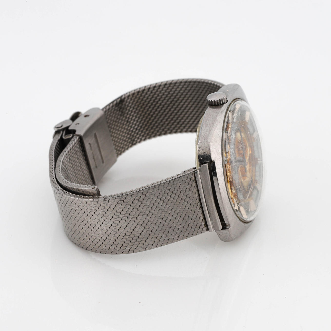 VULCAIN, “Skeleton”, a steel automatic wristwatch, 1960/70's. Clocks ...