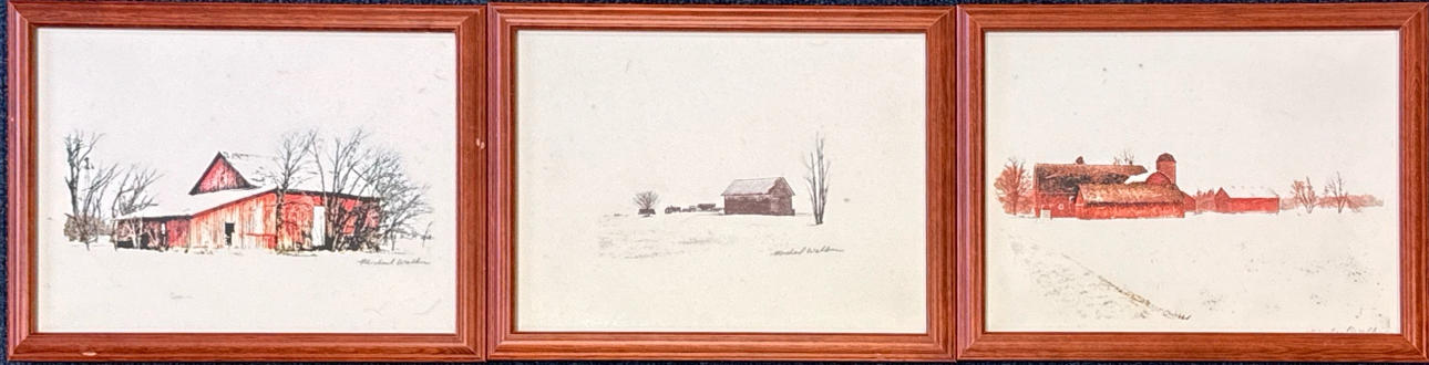 MICHAEL WALKER. AKVARELLER AV BYGGNADER.