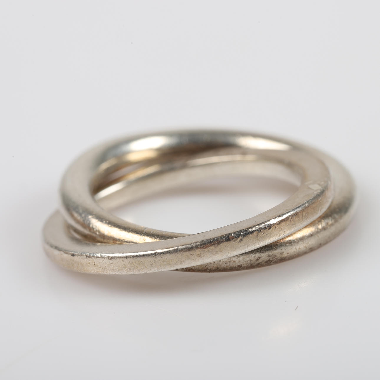 EFVA ATTLING. Ring, "Twosome", sterlingsilver, Stockholm.