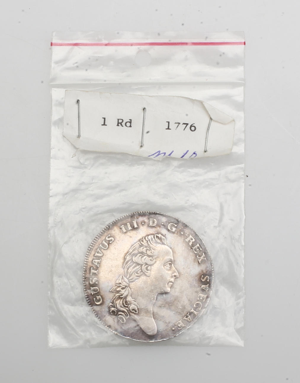 SILVERMYNT, 1 riksdaler, 1776.