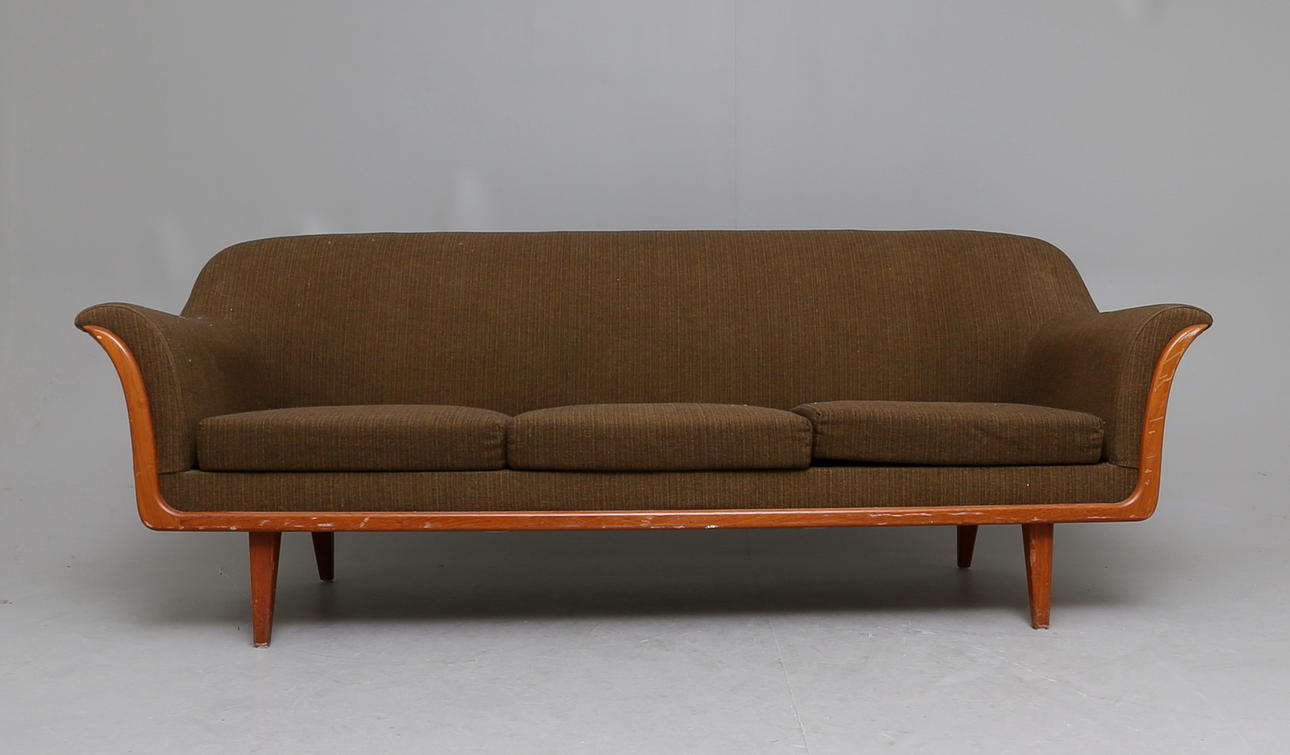 SOFFGRUPP, 3 delar, teak, 1950/60-tal.
