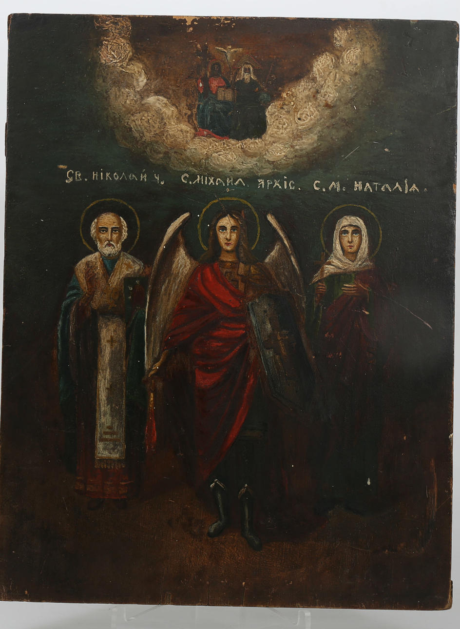 IKON, tempera på trä, Ryssland, 1800-1900-tal.