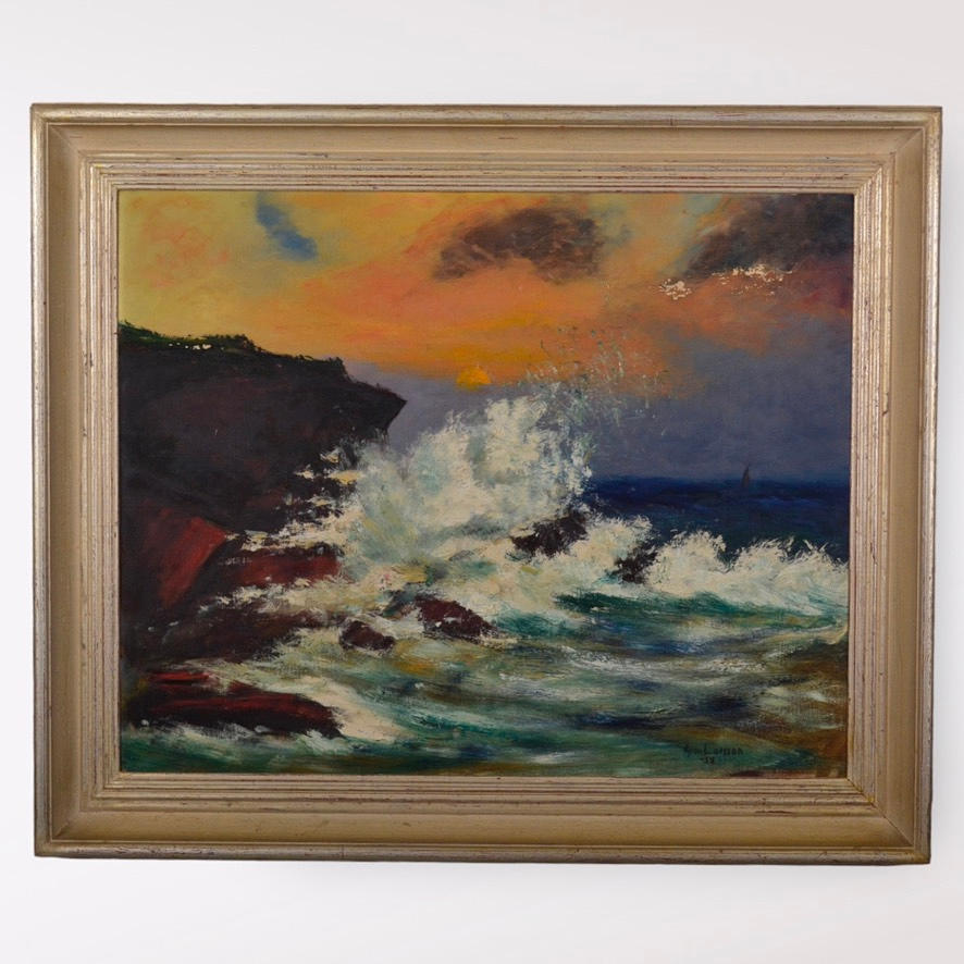 EGON LARSSON. Olja på pannå.